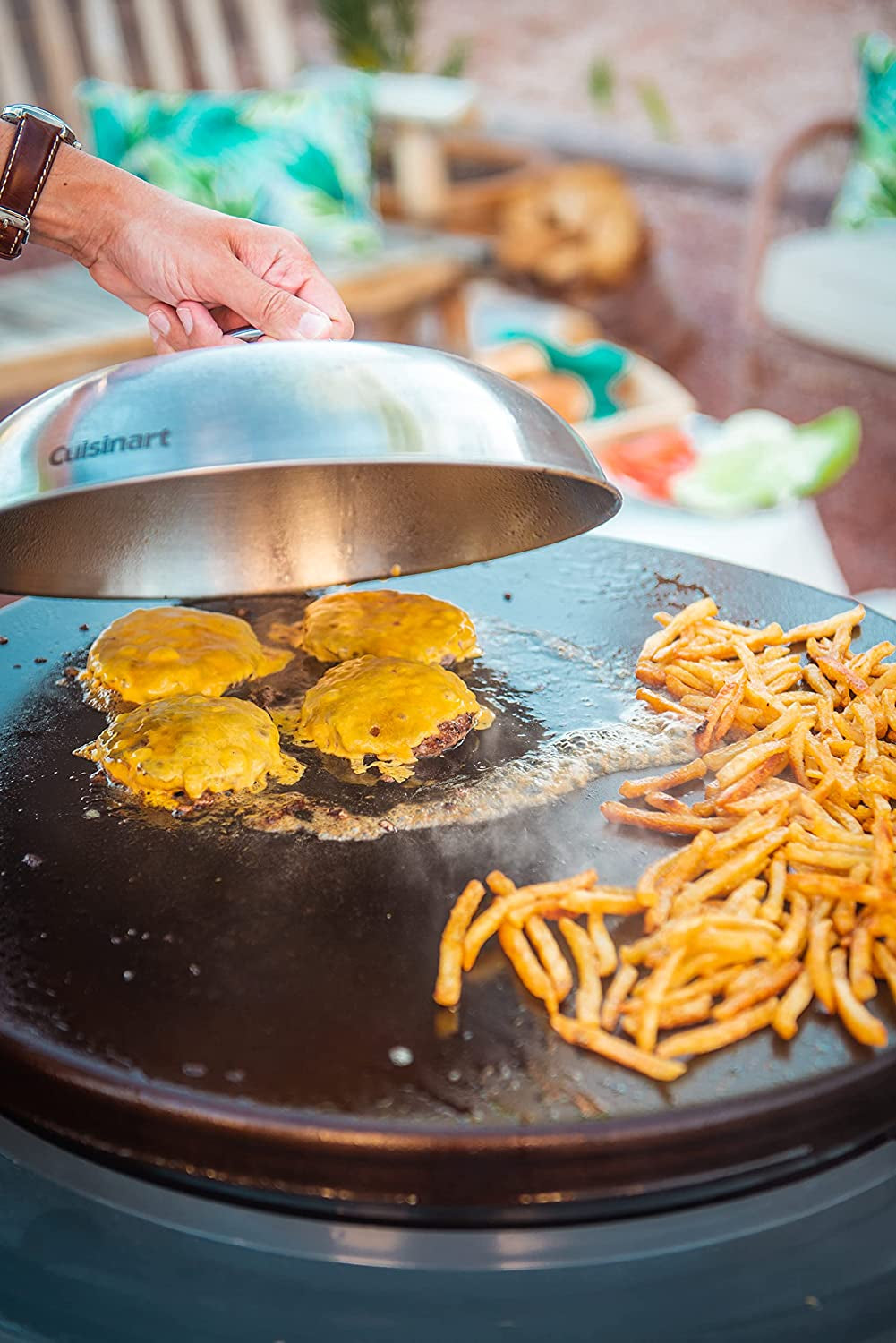 CGG-888 Outdoor Stainless Steel Lid. 360° Griddle Cooking Center - Image 17