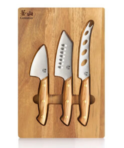 Cangshan 3pc Olive Cheese Set with Acacia Board