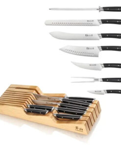 Cangshan Helena Black 8pc BBQ In-Drawer Set