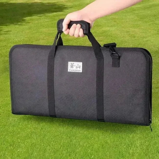 Cangshan Helena Black 9pc BBQ Knife Bag Set - Image 8