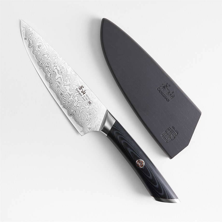 Cangshan Kuro 6-inch Chef's Knife with Sheath