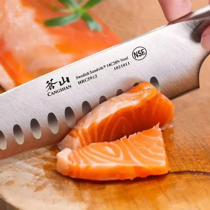 Cangshan TC Series 7in Santoku Knife with Sheath - Image 3