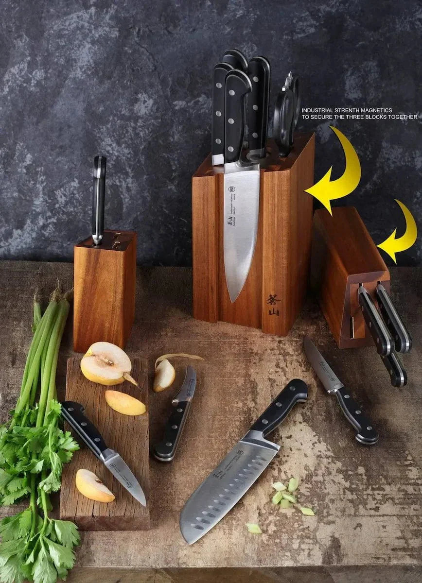 Cangshan. TV2 Series. 14-Piece Magnetic Knife Block Set - Image 2