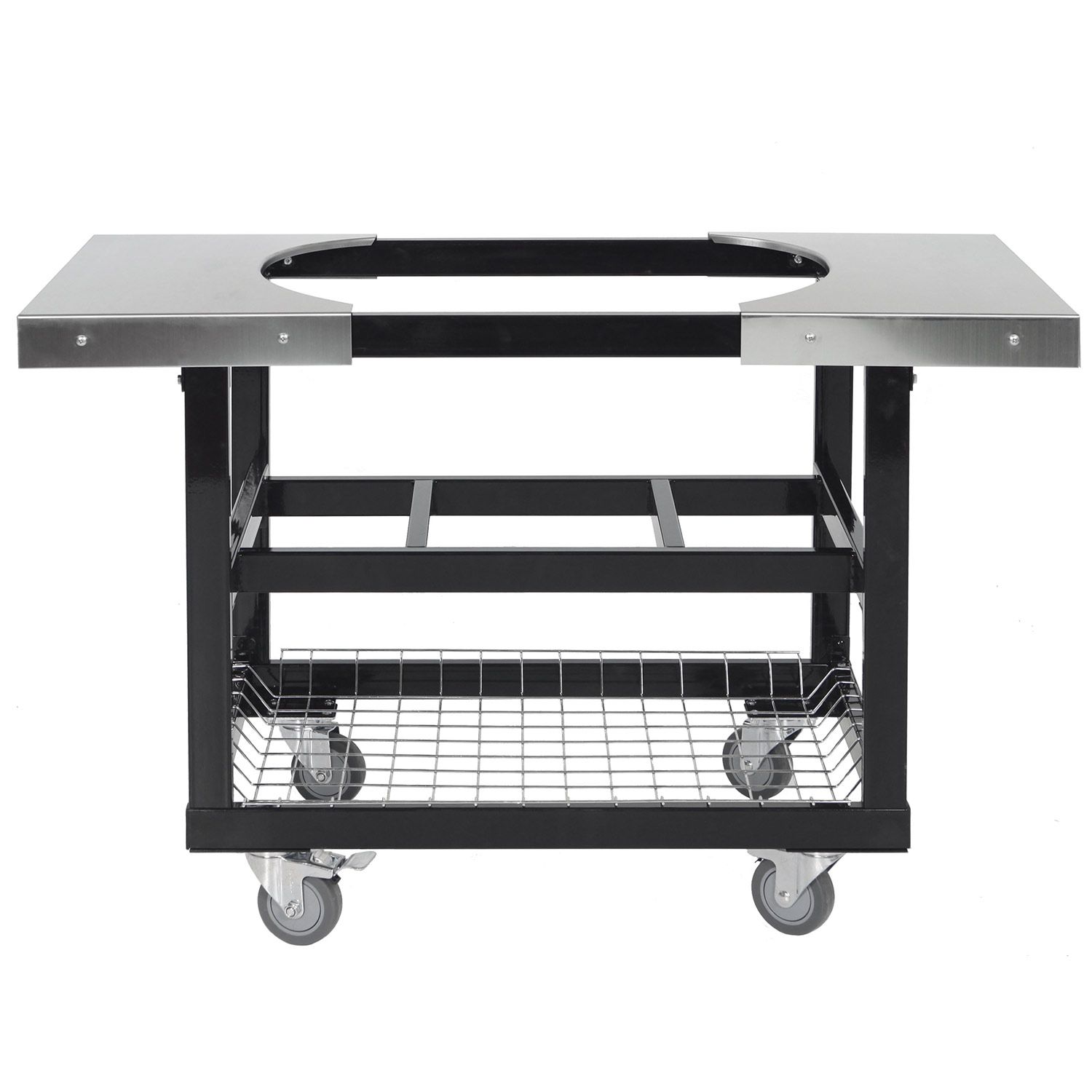 Primo Grills: Cart Base with Basket and SS Side Shelves for XL 400. LG 300