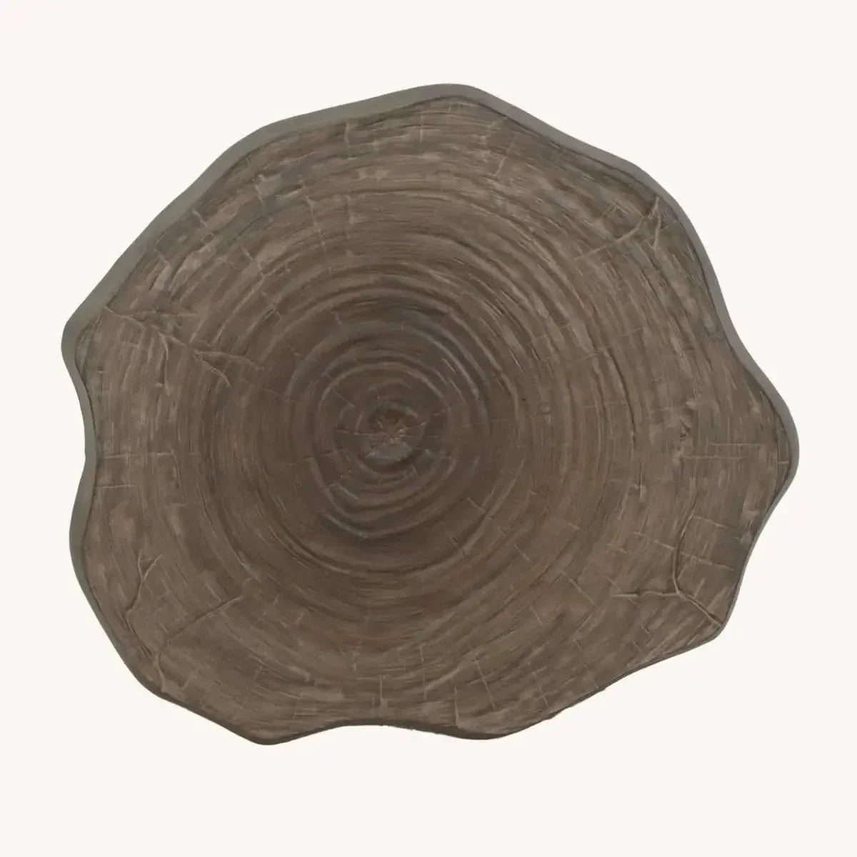 Castelle Nature's Wood Natural Coffee Table with Weathered Wood Top and Antique Dark Rum Finish on legs - Image 2