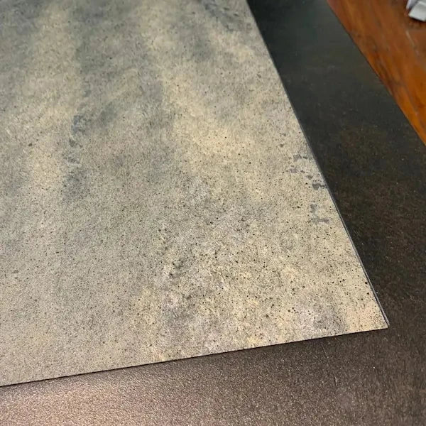 Castelle Oxford Rectangular Dining Table with Polaris Aluminum Slate Top and Antique Dark Rum Frame - Image 5