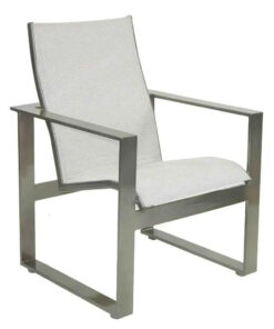Castelle Park Place Sling Dining Chair with Jasmine Frame and Sailing Seagull Fabric