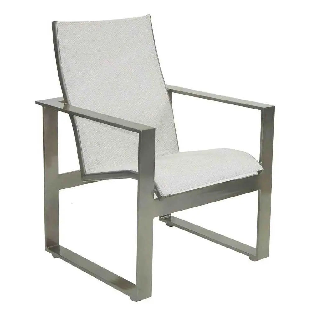 Castelle Park Place Sling Dining Chair with Jasmine Frame and Sailing Seagull Fabric