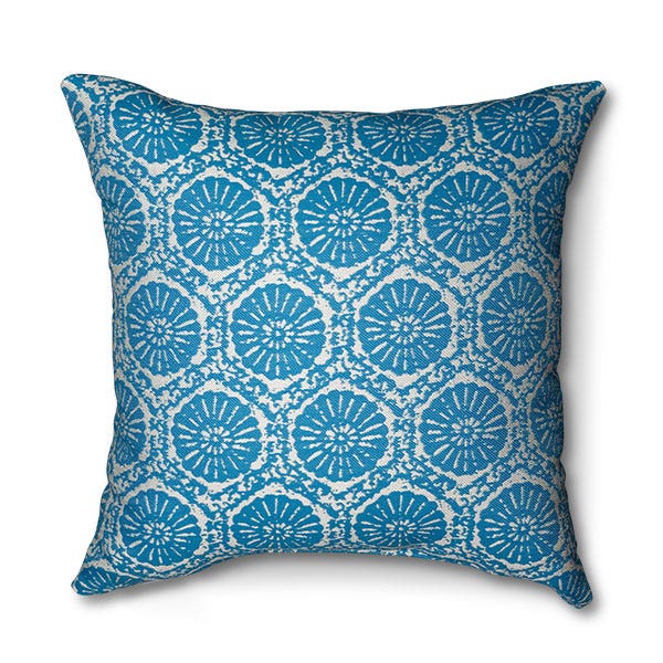 Casual Cushion 15 Throw Pillow in Fossil Chambray