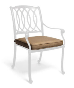 Casual Cushion Deluxe Dining Seat Cushion in Canvas Heather Beige