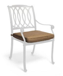 Casual Cushion Deluxe Dining Seat Cushion in Sesame Linen