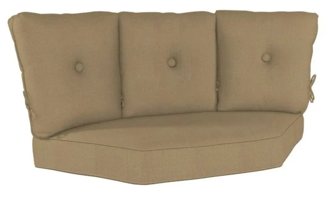 Casual Cushion Estate Series Deep Seating 3 Back Corner Sectional Cushion in Sesame Linen