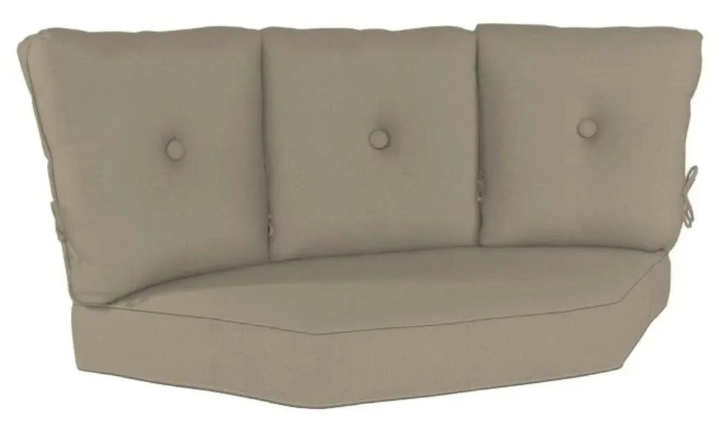 Casual Cushion Estate Series Deep Seating 3 Back Corner Sectional Cushion in Stone Linen