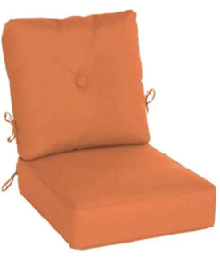 Casual Cushion Estate Series Deep Seating Club Cushion in Canvas Tangerine