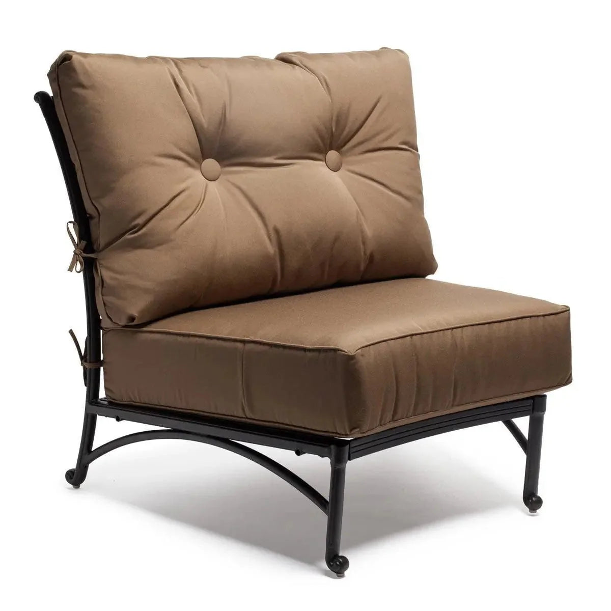 Casual Cushion Estate Series Deep Seating Curved Cushion in Canvas Cocoa - Image 2