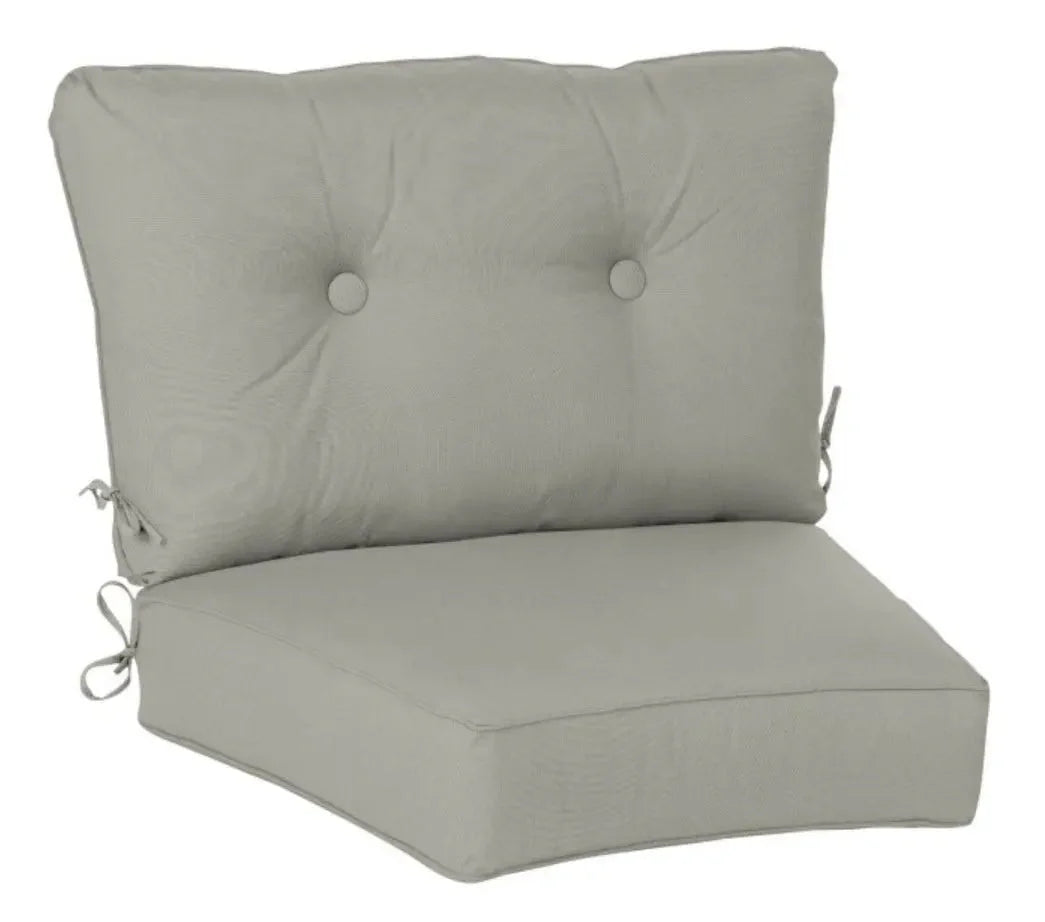 Casual Cushion Estate Series Deep Seating Curved Cushion in Spectrum Dove