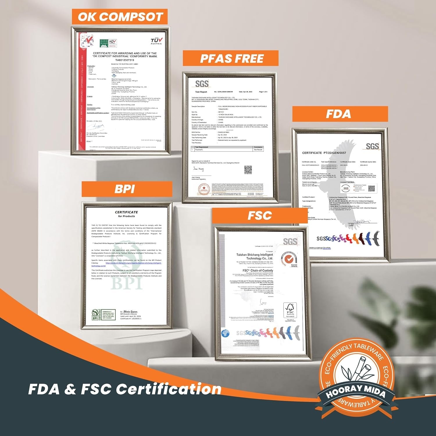 50 Pack 14 Inch Disposable Food Trays. 100% Compostable Heavy-Duty Food Serving Trays. Extra Large Paper Platter Trays for Crawfish Seafood BBQ Party and Holiday Feast - Image 6