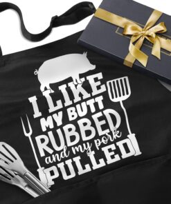 Funny BBQ Apron Gifts for Men. Hilarious Grill Chef Apron with Pockets. Adjustable Cooking Apron - Birthday & Fathers Day Gifts for Dad Husband Brother Boyfriend Grandpa