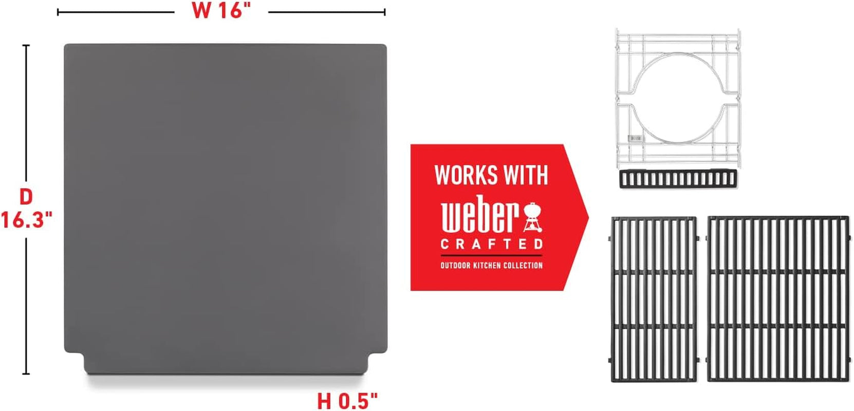 Weber Crafted Glazed Baking Stone - Image 10