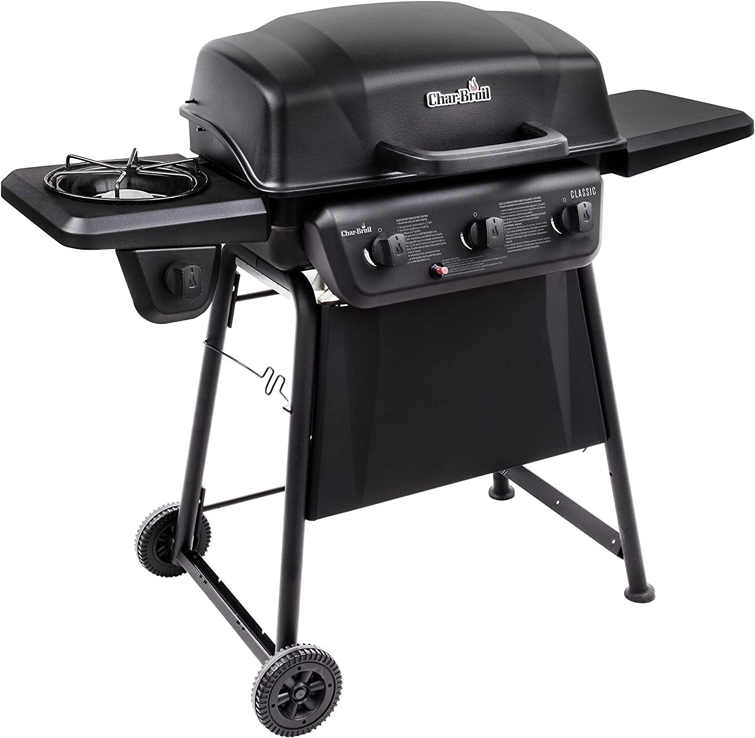 Char-Broil® Classic Series™ Convective 3-Burner with Side Burner Propane Gas Stainless Steel Grill - 463773817-P2