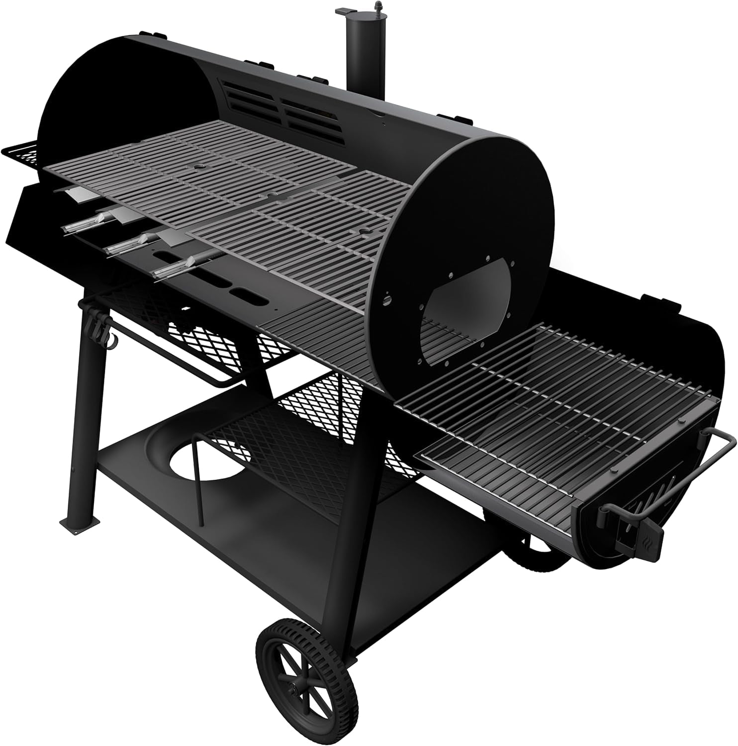 OKLAHOMA JOE'S® Canyon™ Charcoal and Propane Gas Combination Smoker and Grill. Black Steel. 24203004 - Image 4