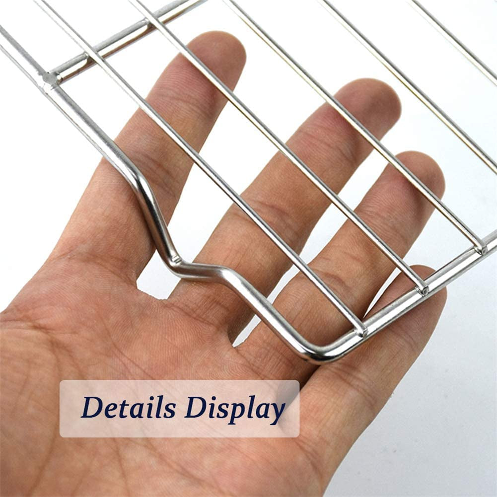 Turbokey Grilling Rack Heavy Duty Wire Grate Oven Roasting Rack 5.3 X 8.7 Inch Rectangle Baking Cooling Steaming with 4 Legs Stainless Steel Rack (5.3X8.7.22X13.5Cm) - Image 3