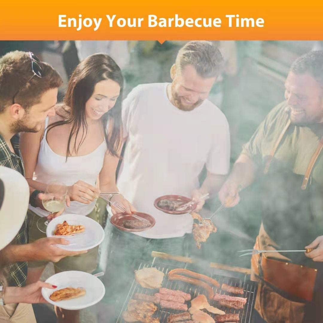 Kabob Skewers. AIDOIT 40 PCS 15.2 Inch Flat Metal BBQ Barbecue Skewer Stainless Steel Shish Kebob Sticks Wide Reusable Grilling Skewers Set for Meat Shrimp Chicken Vegetable - Image 7