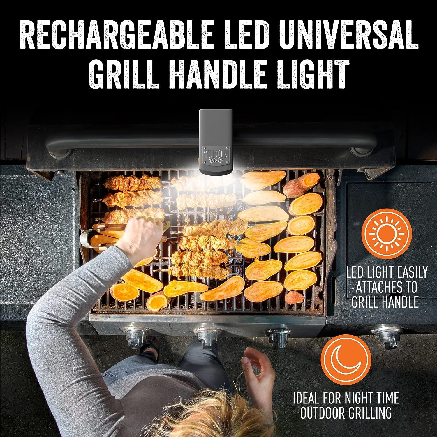 ™ Bright BBQ LED Grill Handle Light. Patent Pending Rechargeable LED Light Fits Most Outdoor Grills. Water + Heat Resistant. Perfect BBQ Grill Gift. BBQ Gift. Perfect for Blackstone & Weber - Image 6