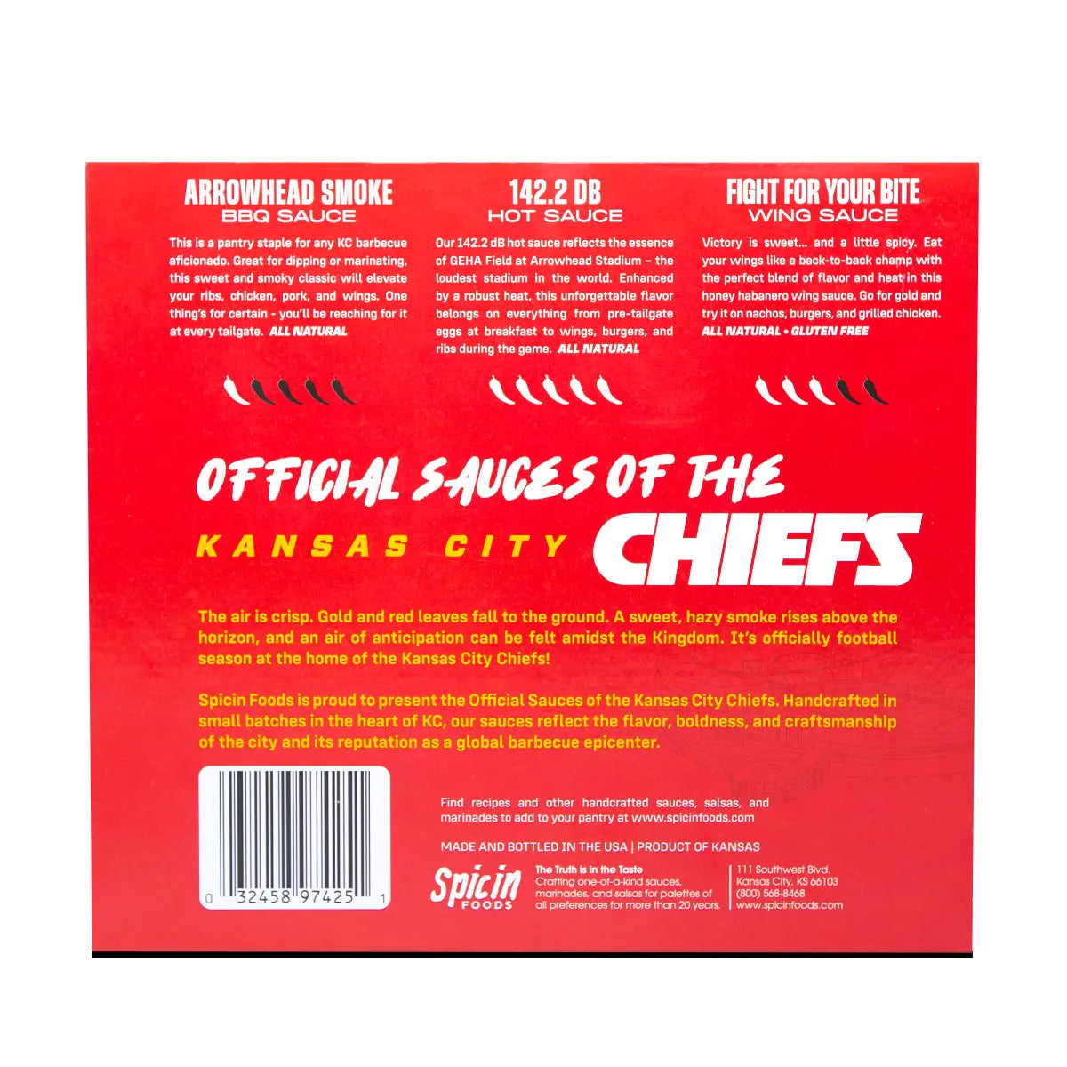 Kansas City Chiefs 3-Pack Sauce Gift Set - Image 3