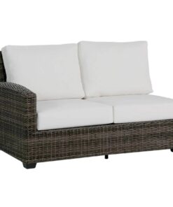 Coral Gables 2-Seater Left Arm Sectional Piece with Switch Flax Cushions