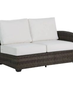 Coral Gables 2-Seater Right Arm Sectional Piece with Switch Flax Cushions