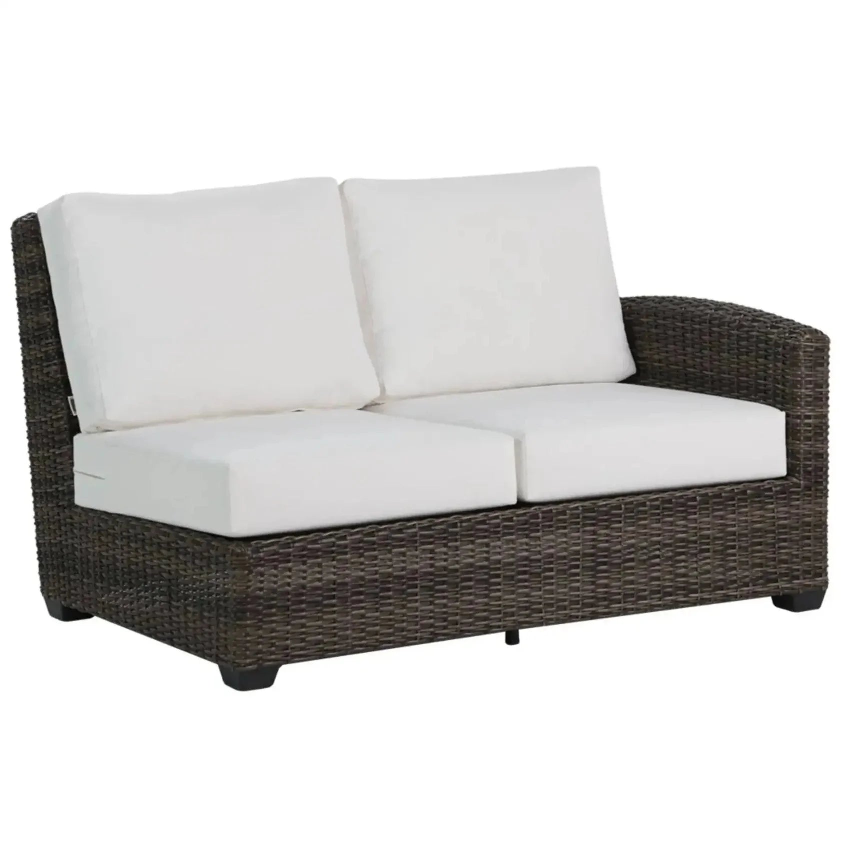 Coral Gables 2-Seater Right Arm Sectional Piece with Switch Flax Cushions