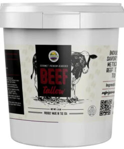 Cornhusker Kitchen Premium Rendered Beef Tallow Tub. 1.5lb