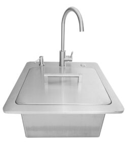 Coyote Grills: 21 Sink w/ Drain. Faucet & Soap Dispenser