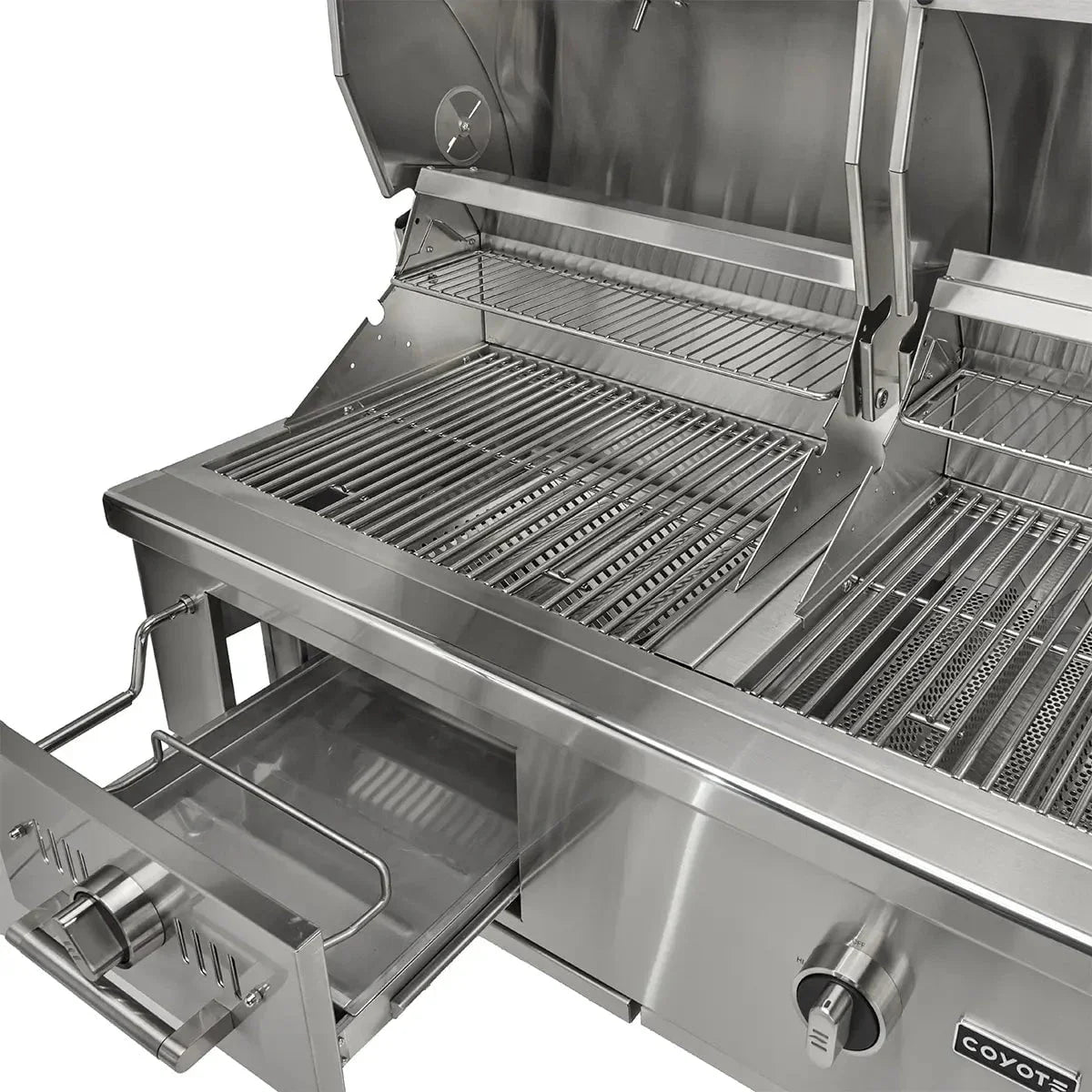 Coyote 50 Hybrid Built-In Gas and Charcoal Grill - Image 9