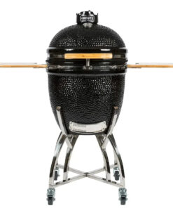 Coyote Asado Ceramic Grill with Stand and Side Shelves