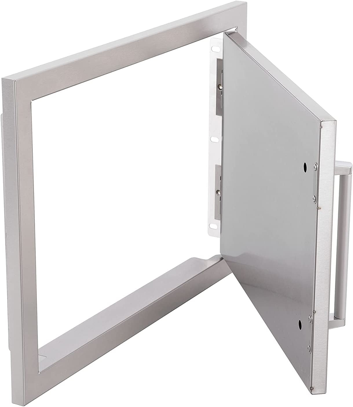 WHISTLER Outdoor Kitchen Single Access Door.20X14 Inch.304 Stainless Steel BBQ Grill Doors.Silver - Image 3