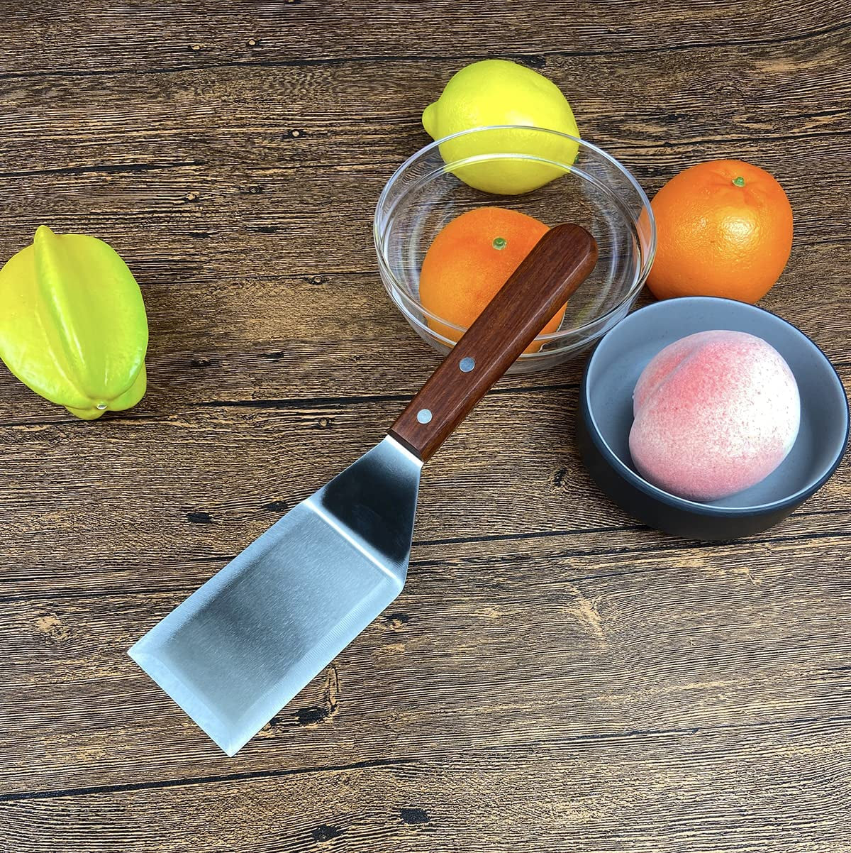 KLAQQED Metal Spatula for Cast Iron Skillet. Grill Spatula Stainless Steel Spatula. Burger Spatula. Fish Turner Spatula. Griddle Spatula. Spachulas Egg Flipper. Flat Top Metal Spatula for Cooking BBQ - Image 2