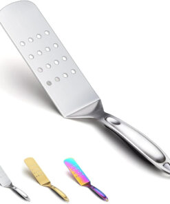 Evanda Metal Grill Spatula. Stainless Steel Barbecue Turner. Handle Heat Resistant and No Melt. Great for Outdoor BBQ. Teppanyaki. Camping
