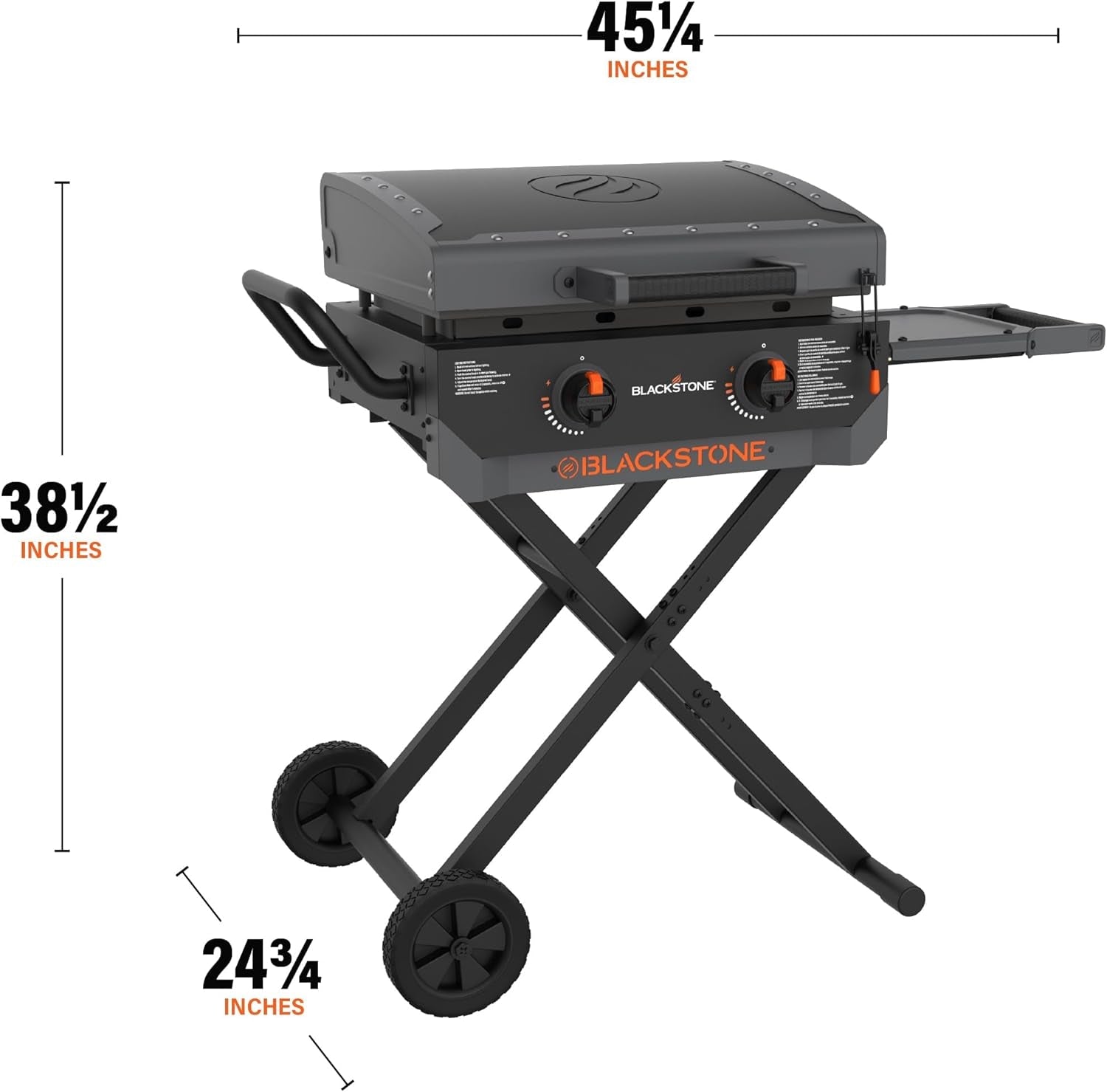 Blackstone 2401 Iron Forged 22 Griddle with Flexfold Legs. Powder Coated Steel. Black - Image 6