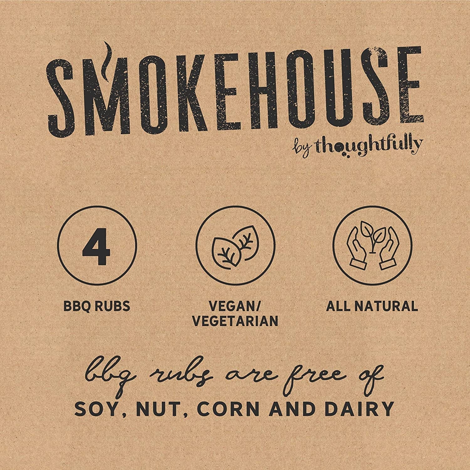 Smokehouse by Thoughtfully BBQ Rubs Gift Set. Vegan and Vegetarian. Barbecue Rub Flavors Include Cajun BBQ. Caribbean BBQ. Memphis BBQ and Southwest BBQ Rubs. Set of 4 - Image 6