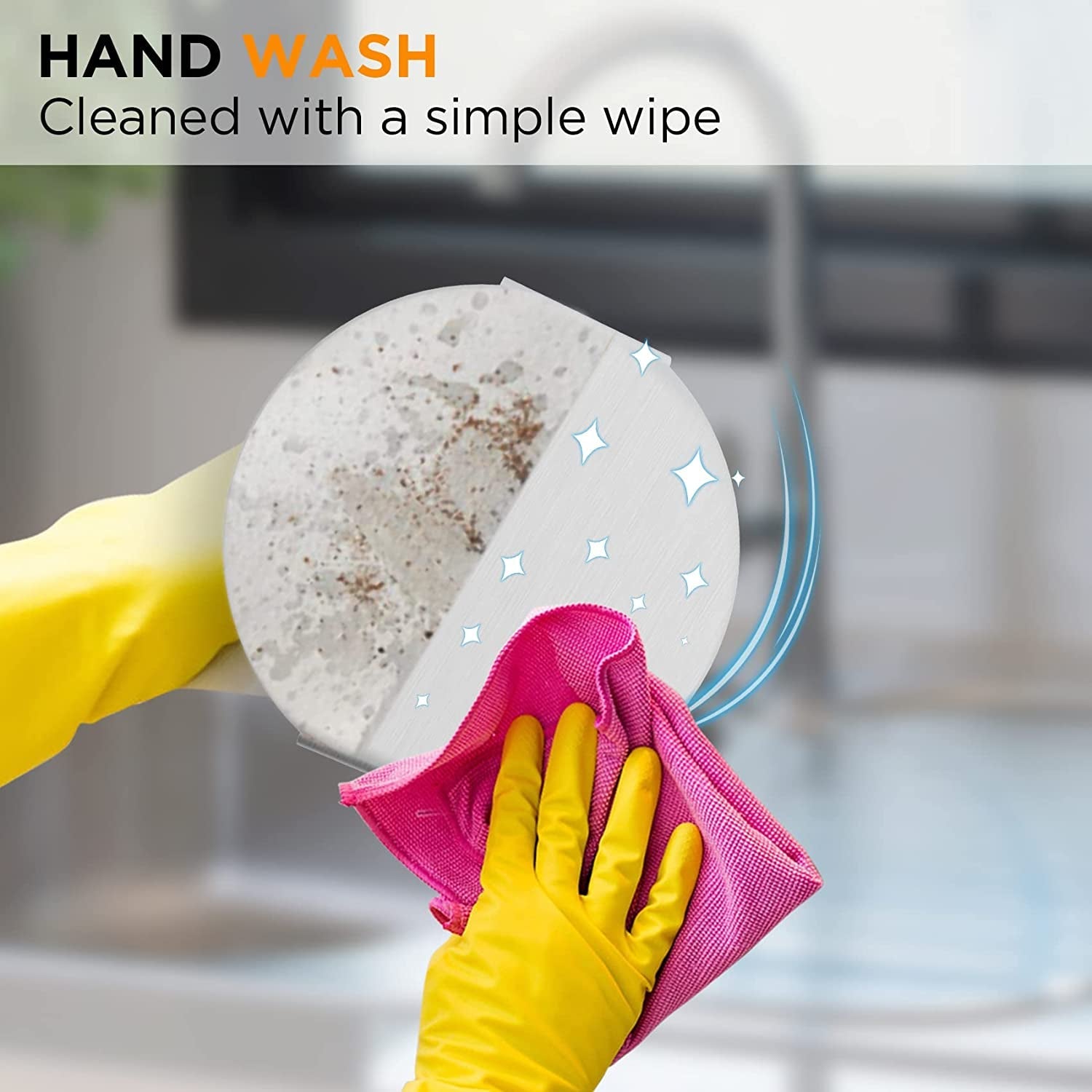 Stainless Steel Burger Press. 5.5 Inch round Smasher. Non-Stick Smooth Hamburger Press Flat Bottom without Ridges. Bacon Grill Perfect for Top Griddle Cooking - Image 5