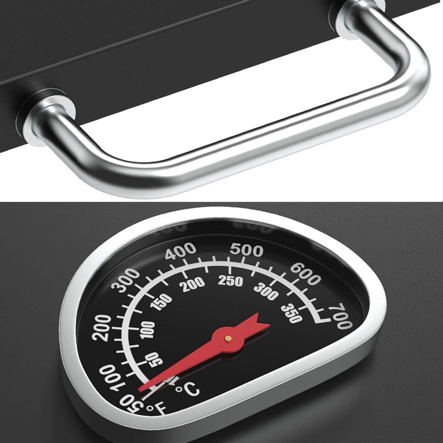 Grill Lid for Blackstone 17 Inch Griddle. Griddle Hood Hard Cover with Temperature Gauge for Blackstone 1832 1971 1814 1650 1900 & Blackstone Adventure Griddle. 17 Flat Top Griddle Lid - Image 4