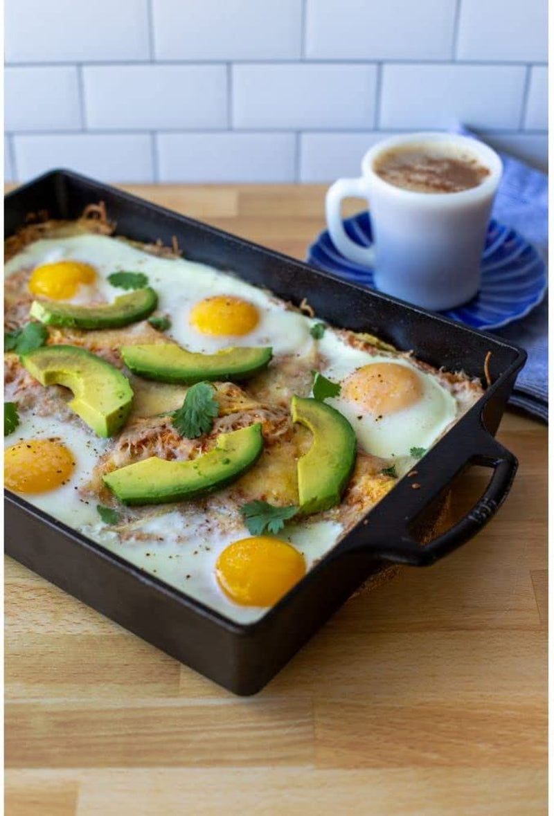 Lodge 9X13 Cast Iron Casserole. Black - Image 9