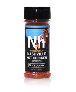 Spiceology & Derek Wolf - Nashville Hot Chicken Seasoning - Spicy American Barbeque Rubs. Seasonings and Spice Blends - Use On: Chicken. Wings. Cauliflower. Pork. Salmon. Chickpeas. Roasted Nuts or Vegetables - 3.5 Oz