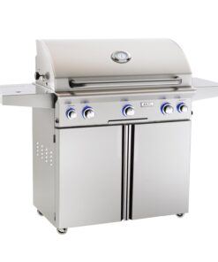 American Outdoor Grill: 36 AOG Grill on Cart. w/ Lights & Rotisserie & Side Burner