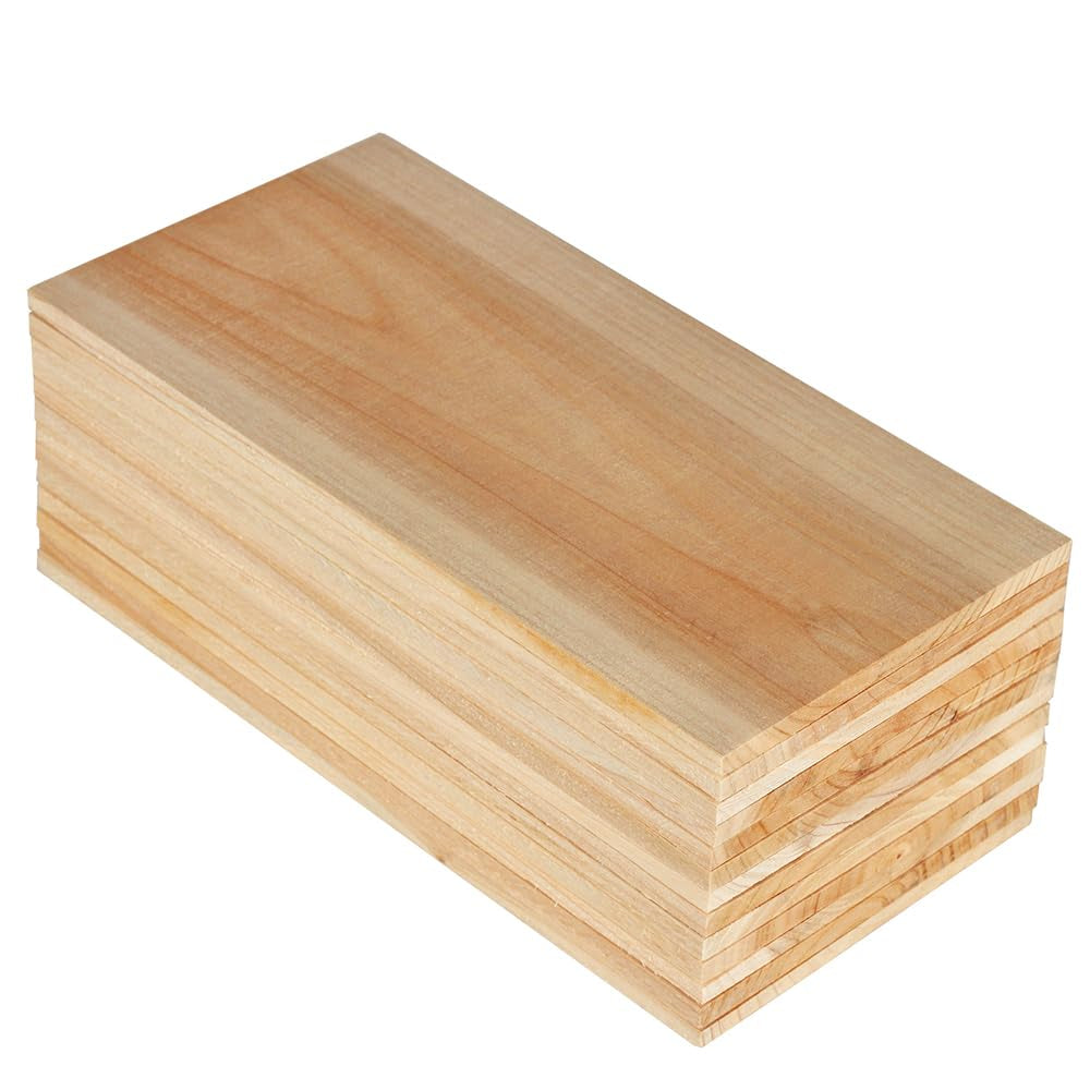 12 PK. Cedar Planks for Grilling Salmon.11X 5.5 Better Smoking. Add Best Smoky Flavor to Salmon. Veggies. Restaurant Quantity - Image 4