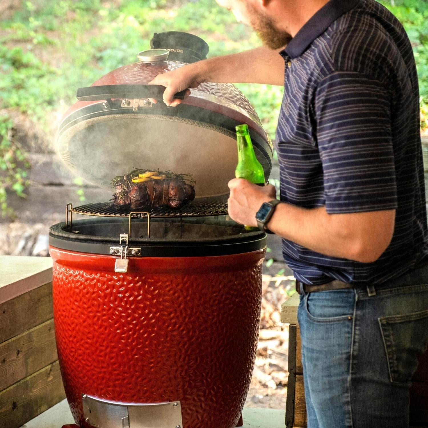 Kamado Joe: Classic Joe III w/ Hyperbolic Insert. Heat Def. D&C. Tools - Image 9