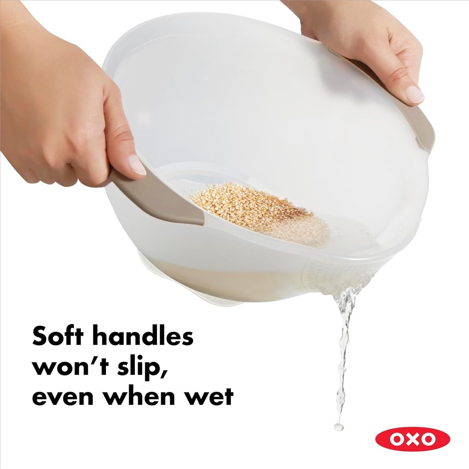 OXO Good Grips Rice & Small Grains Washing Colander. 15.4 X 23.3 X 13.9 Cm - Image 4