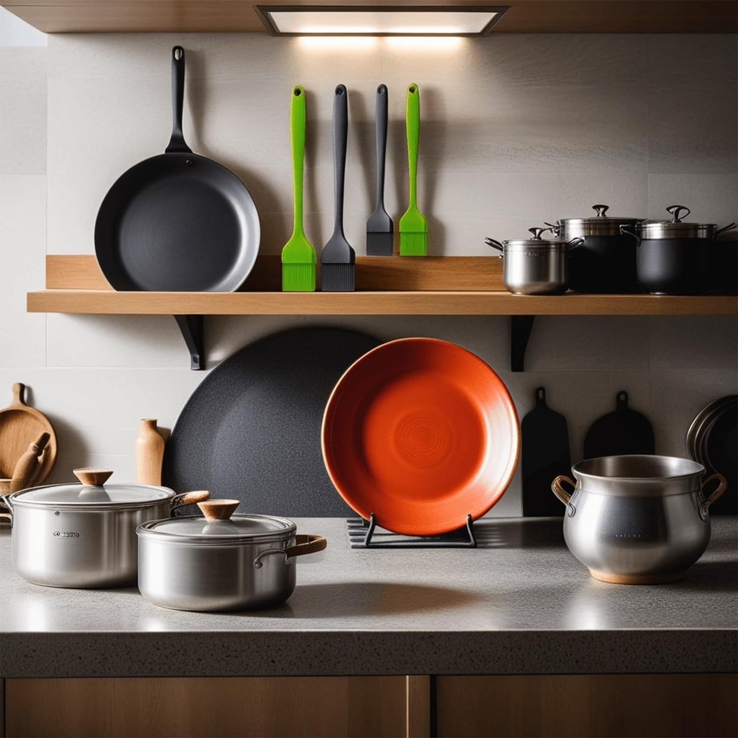 Ortarco Silicone Basting Pastry Brush for Baking Cooking Bbq Grill Spread Oil Butter Sauce 2 Pack - Image 6